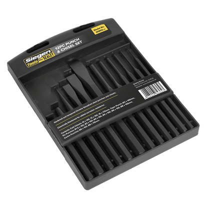 Siegen S0802 Punch & Chisel Set 12pc Siegen