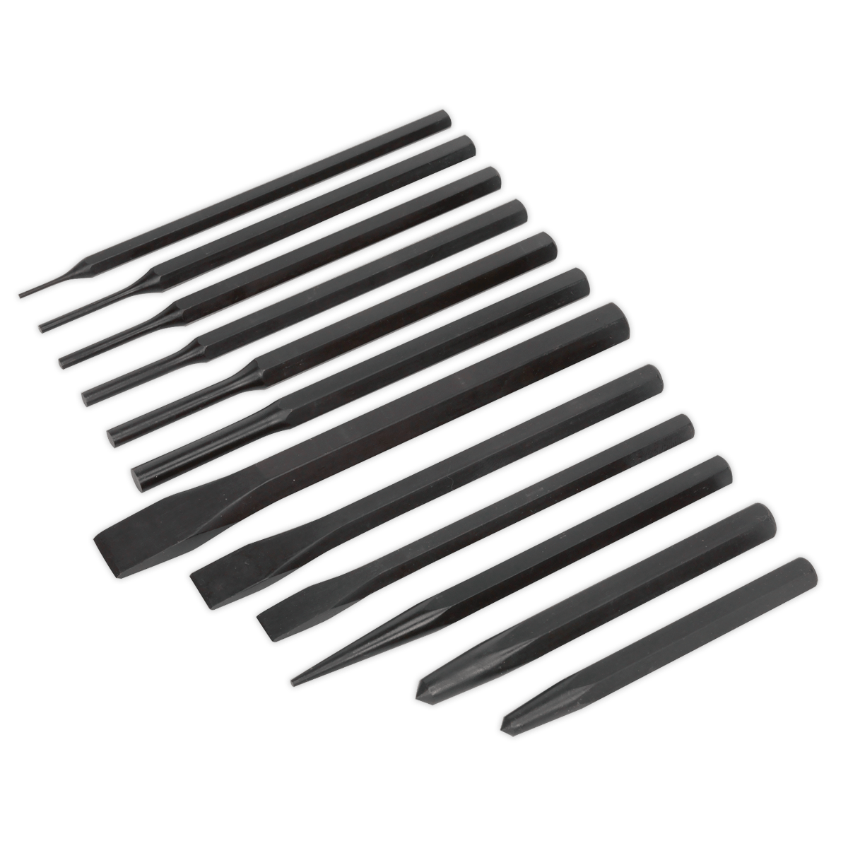 Siegen S0802 Punch & Chisel Set 12pc Siegen
