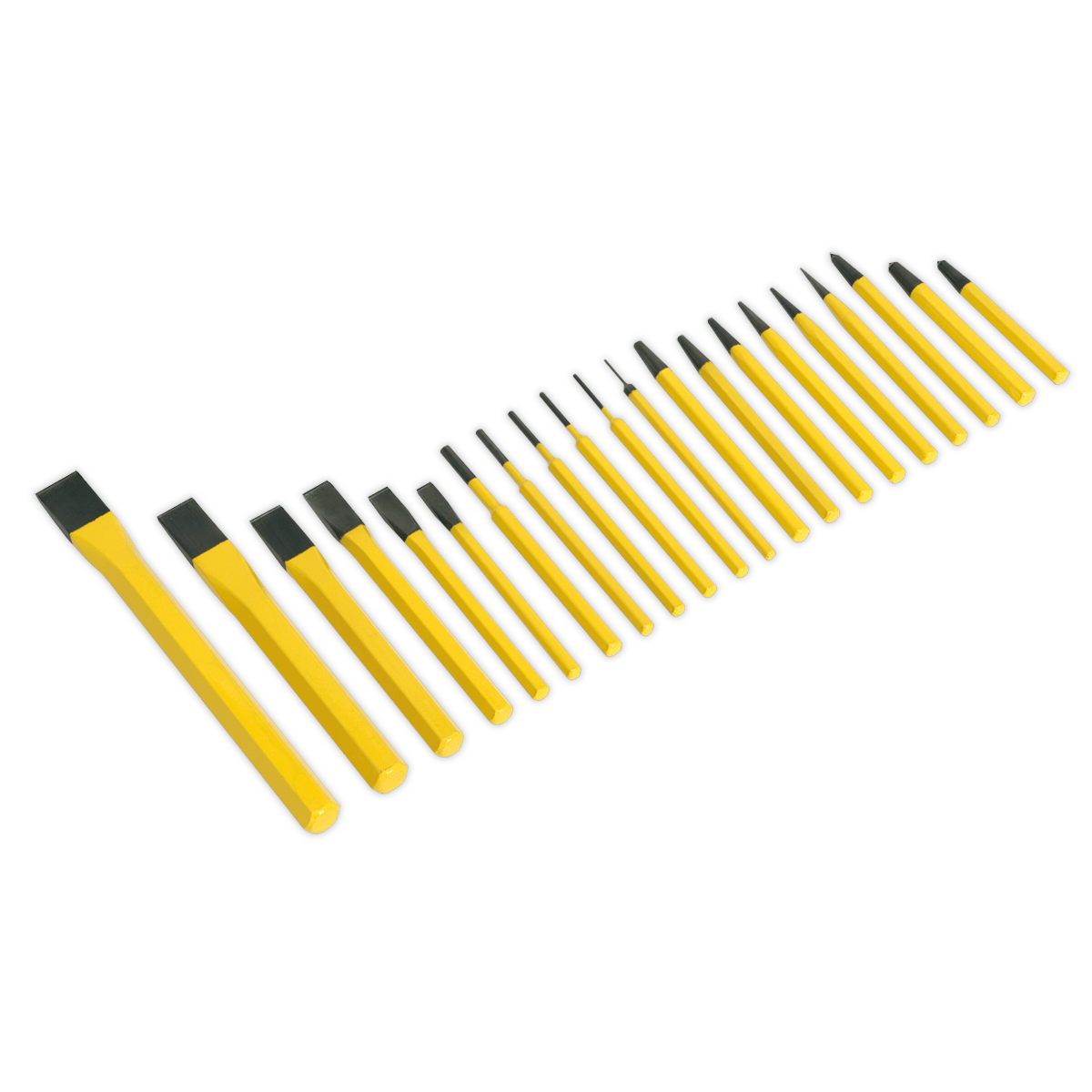 Siegen S0805 Punch & Chisel Set 21pc Siegen