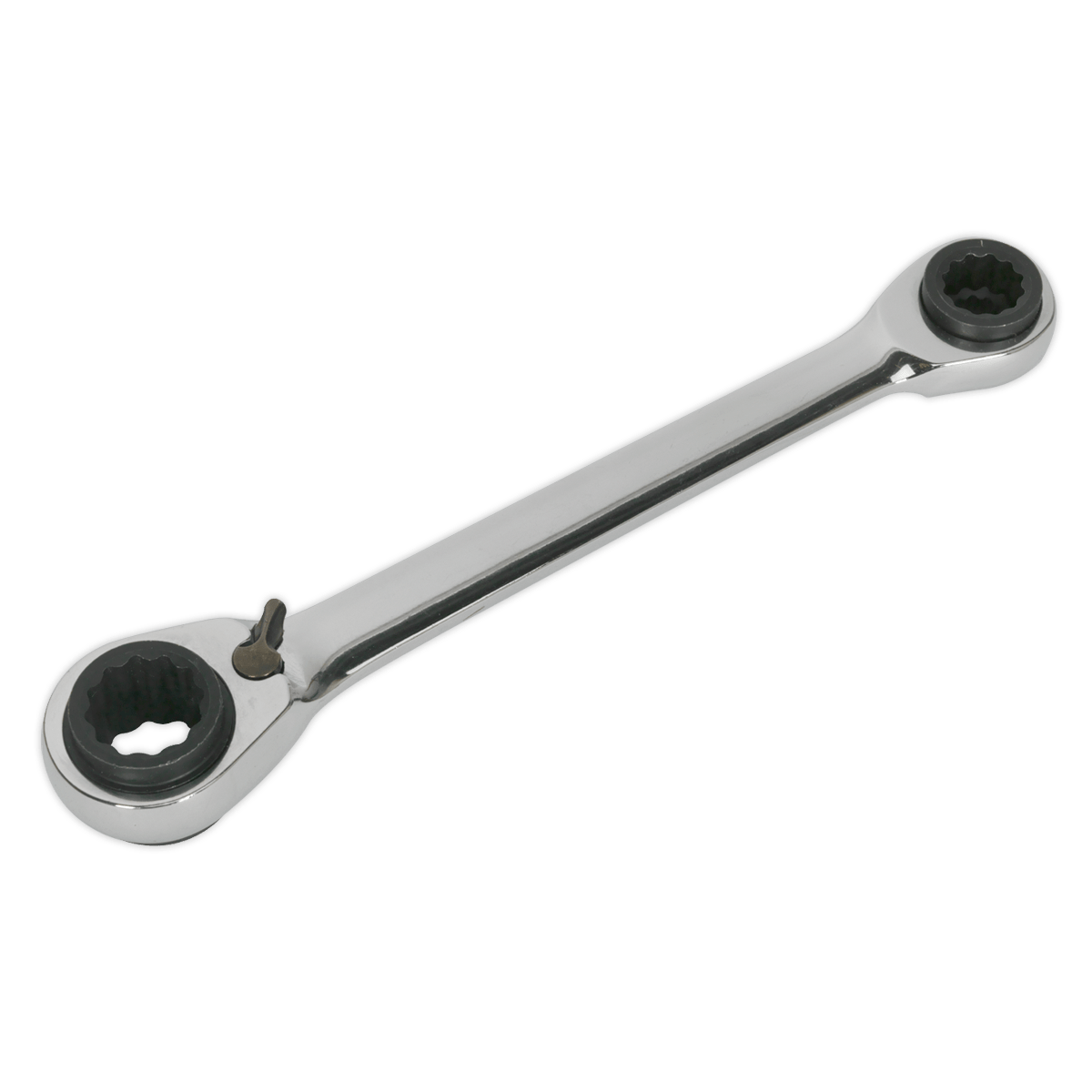 Siegen S0983 Ratchet Ring Spanner 4-in-1 Reversible Metric Siegen