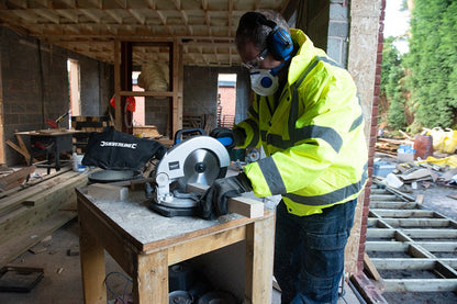 Silverline 1400W Compound Mitre Saw 210mm Chop Saw 230v - 262705 Silverline