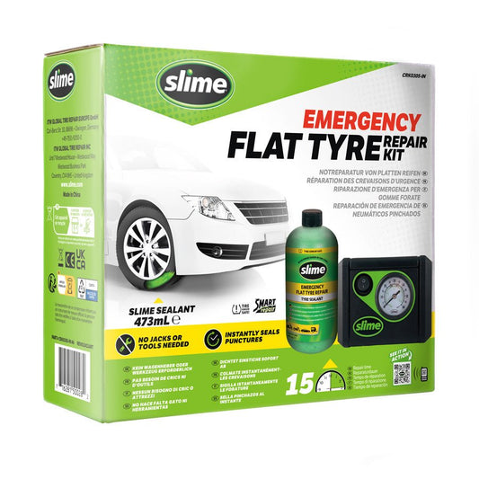 Slime Smart Tyre Puncture Repair Compressor Kit Slime