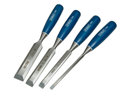 Stanley 5002 Bevel Edge Chisel Set 4 Piece STA016129 Stanley