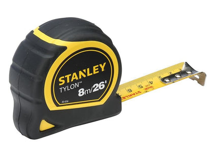 Stanley Tylon Pocket Tape 8m/26ft Width 25mm Carded STA030656N Stanley