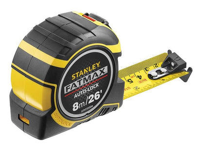 Stanley FatMax Autolock Pocket Tape 8m/26ft Width 32mm STA033504 Stanley