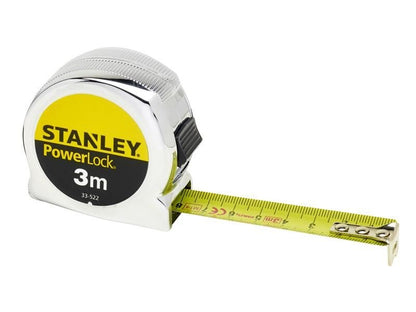 Stanley PowerLock Classic Pocket Tape 3m Width 19mm Metric only STA033522 Stanley