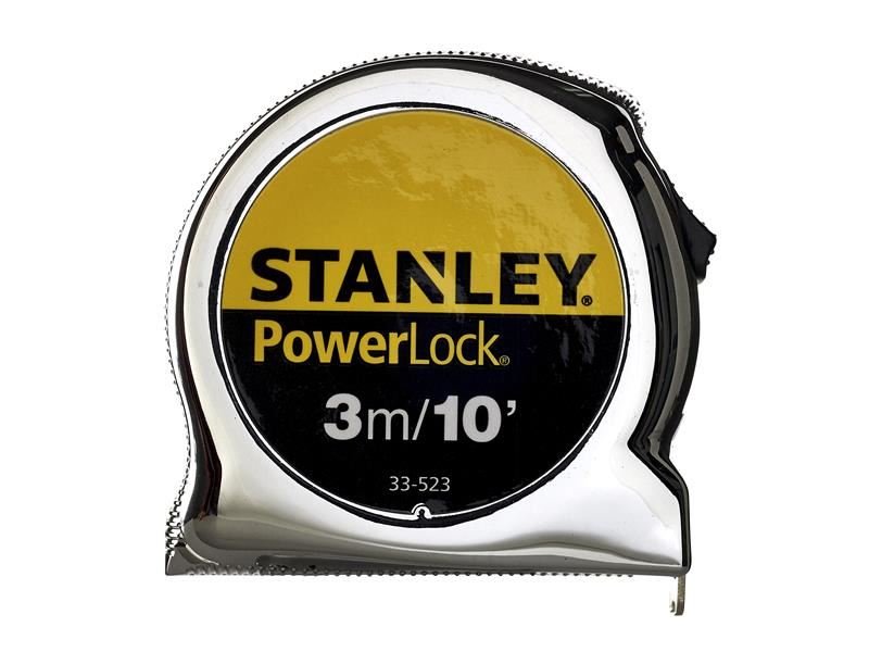 Stanley PowerLock Classic Pocket Tape 3m/10ft Width 19mm STA033523 Stanley