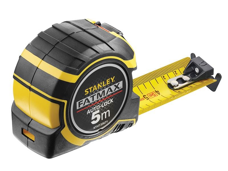 Stanley FatMax Autolock Pocket Tape 5m Width 32mm Metric only STA033671 Stanley