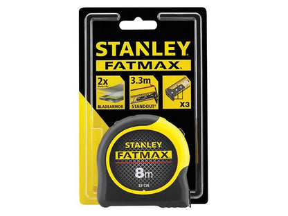 Stanley FatMax BladeArmor Tape 8m Width 32mm Metric only STA033728 Stanley
