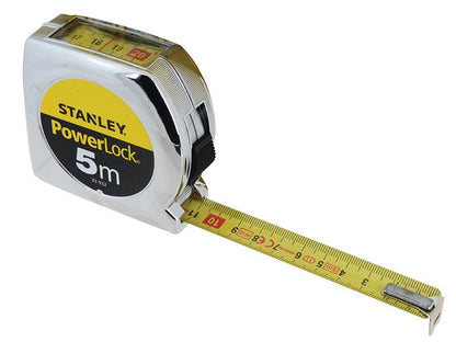 Stanley PowerLock Top Reader Tape 5m Width 19mm STA033932 Stanley