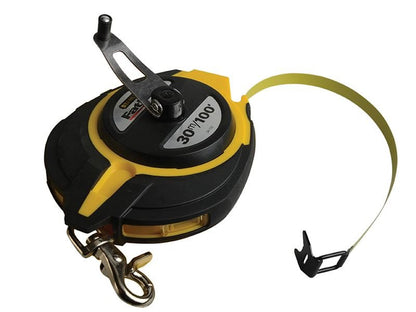 Stanley FatMax Closed Case Steel Long Tape 30m/100ft Width 10mm STA034132 Stanley