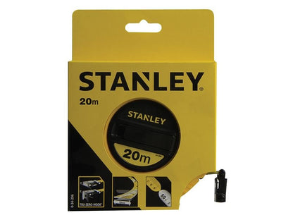 Stanley Closed Case Fibreglass Long Tape 20m Width 13mm STA034296 Stanley