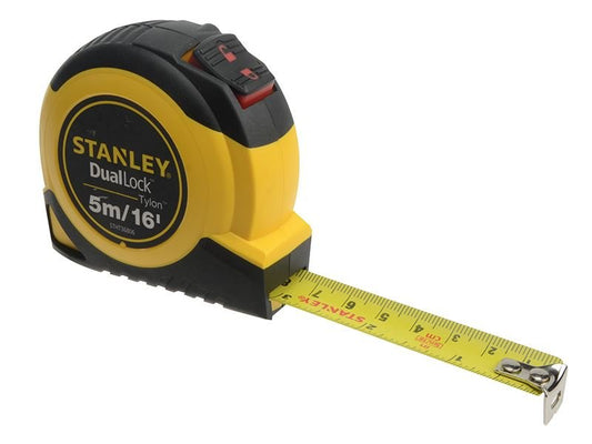 Stanley DualLock Tylon Pocket Tape 5m/16ft Width 19mm STA036806 Stanley