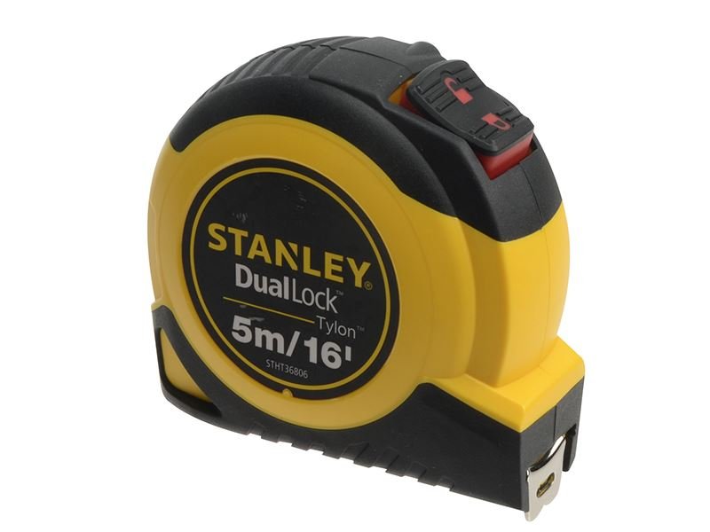Stanley DualLock Tylon Pocket Tape 5m/16ft Width 19mm STA036806 Stanley