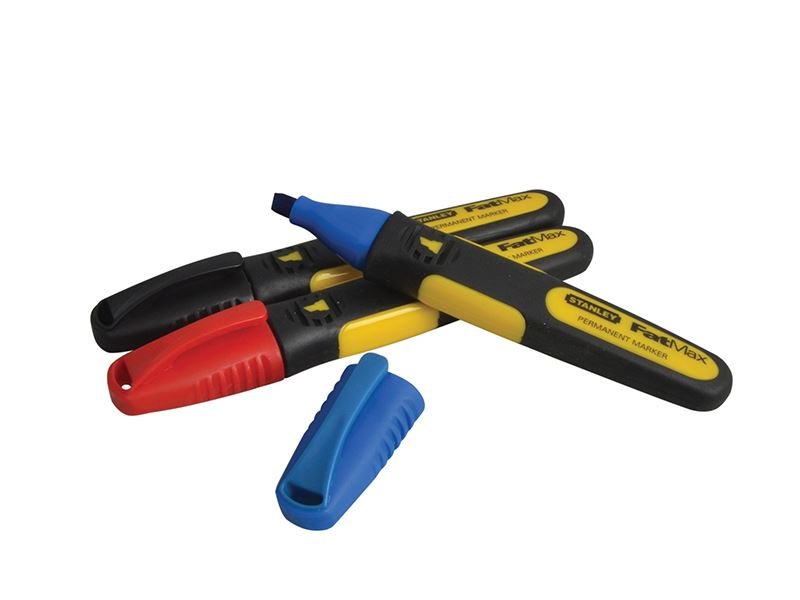 Stanley FatMax Chisel Tip Marker Pack 3 STA047315 Stanley