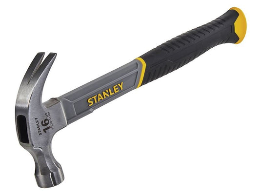 Stanley Curved Claw Hammer Fibreglass Shaft 450g 16oz STA051309 Stanley