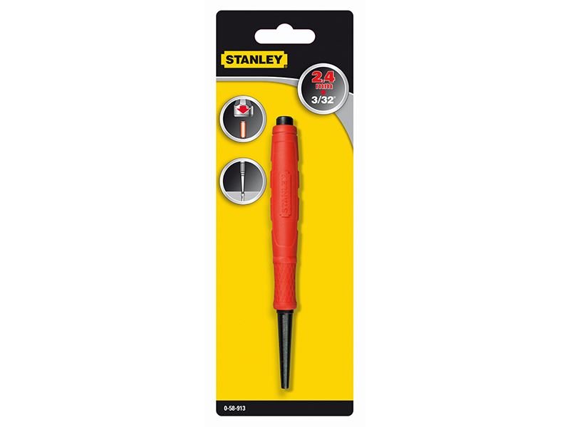 Stanley DynaGrip Nail Punch 2.4mm 3/32in STA058913 Stanley