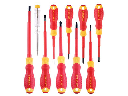 Stanley FatMax VDE Insulated Screwdriver Set 10 Piece STA060032 Stanley
