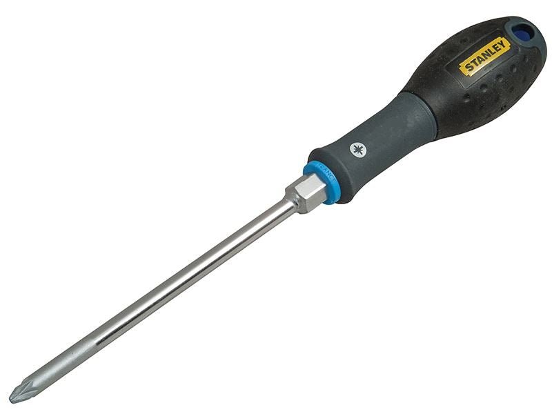 Stanley FatMax Bolster Screwdriver Pozi Tip PZ3 x 150mm STA062625 Stanley
