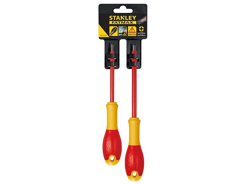 Stanley FatMax VDE Insulated Borneo PZ Scewdriver Set 2 Piece STA062649 Stanley