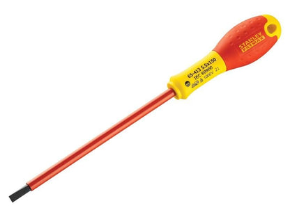 Stanley FatMax VDE Insulated Screwdriver Parallel Tip 5.5 x 150mm STA065413 Stanley