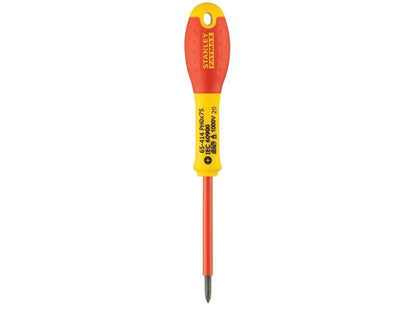 Stanley FatMax VDE Insulated Screwdriver Phillips Tip PH0 x 75mm STA065414 Stanley