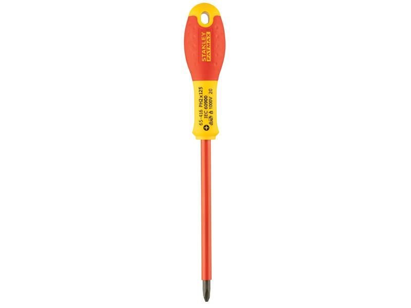 Stanley FatMax VDE Insulated Screwdriver Phillips Tip PH2 x 125mm STA065416 Stanley