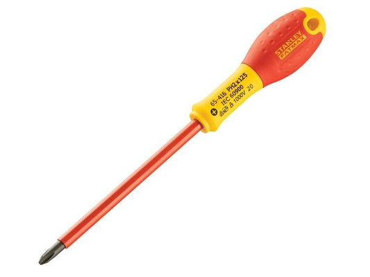 Stanley FatMax VDE Insulated Screwdriver Phillips Tip PH2 x 125mm STA065416 Stanley