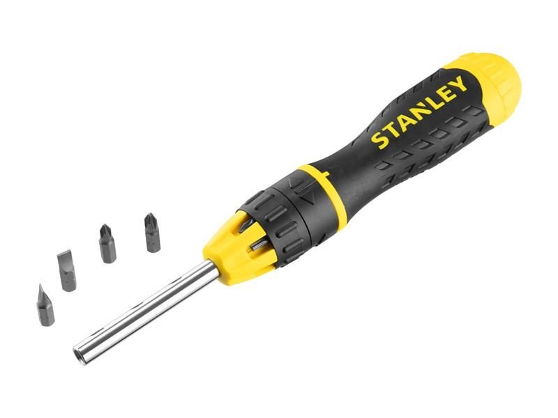 Stanley Multibit Ratchet Screwdriver &10 Bits STA068010 Stanley