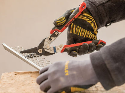 Stanley FatMax Red Ergo Aviation Snips Left Cut 250mm 10in STA073755 Stanley