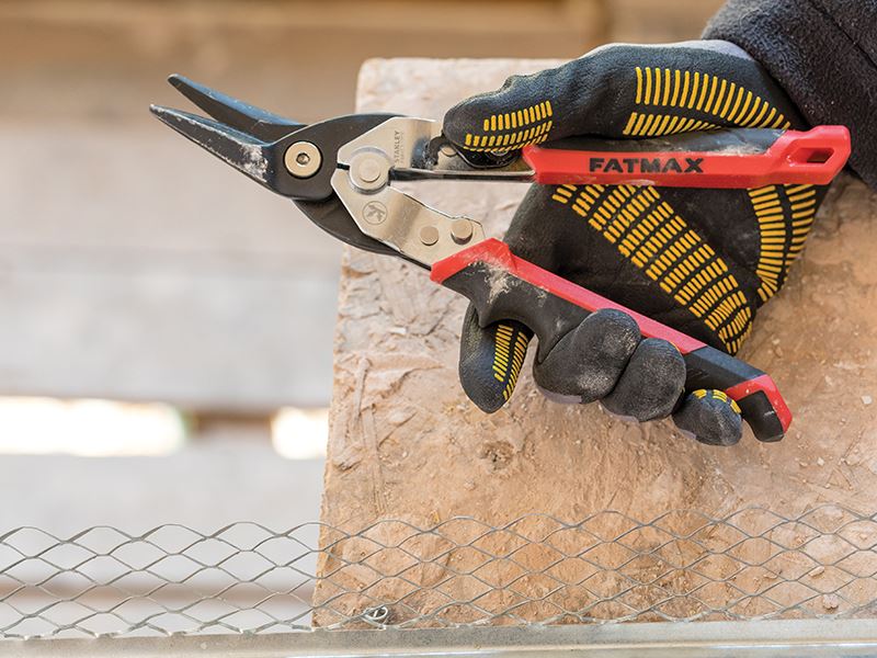 Stanley FatMax Red Ergo Aviation Snips Left Cut 250mm 10in STA073755 Stanley