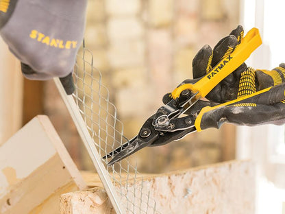 Stanley FatMax Yellow Ergo Aviation Snips Straight Cut 250mm 10in STA073756 Stanley