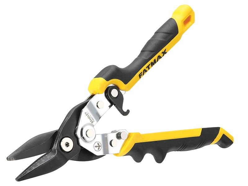 Stanley FatMax Yellow Ergo Aviation Snips Straight Cut 250mm 10in STA073756 Stanley