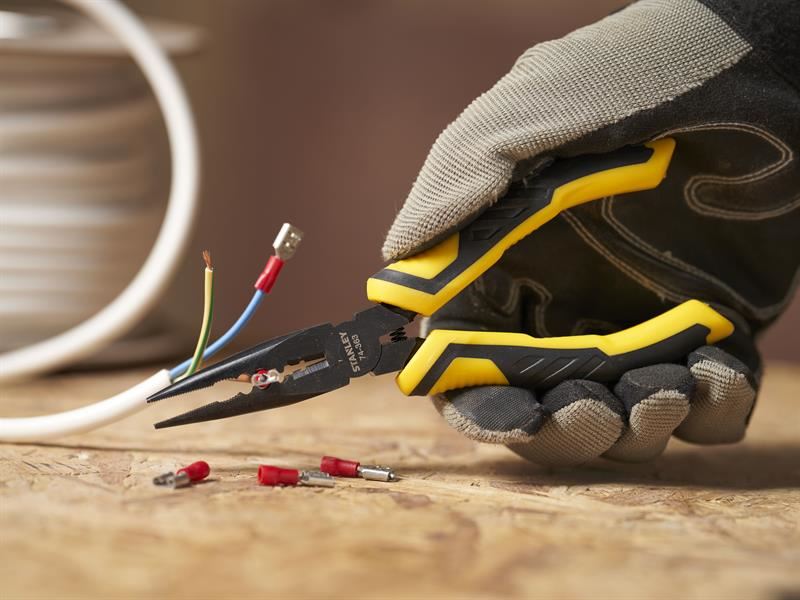 Stanley ControlGrip Long Nose Cutting Pliers 150mm 6in STA074363 Stanley