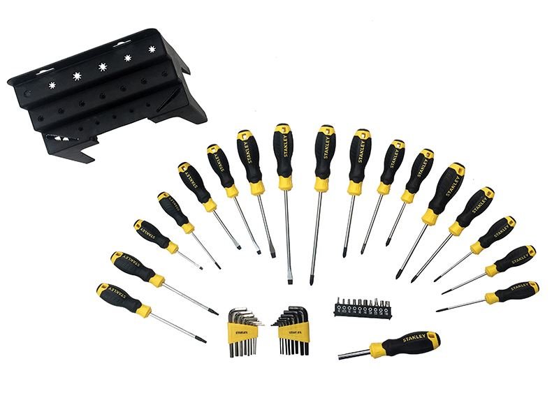 Stanley Screwdriver Set in Rack 44 Piece STA074958 Stanley