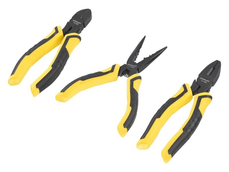 Stanley ControlGrip Pliers Set 3 Piece STA075094 Stanley