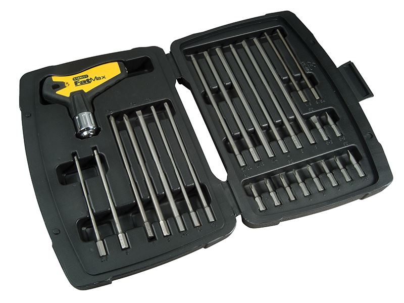 Stanley FatMax T-Handle Ratchet Power Key Set 27 Piece STA079153 Stanley