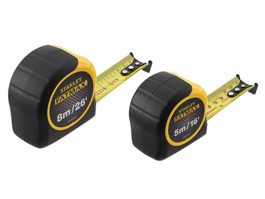 Stanley FatMax Classic Tape Twin Pack 5m & 8m Width 32mm STA081745 Stanley