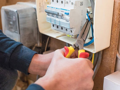 Stanley FatMax Bent Long Nose Pliers VDE 200mm STA084008 Stanley