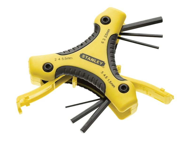 Stanley Triangle Hexagon Key Set 9 Piece 1.5-6mm STA095935 Stanley