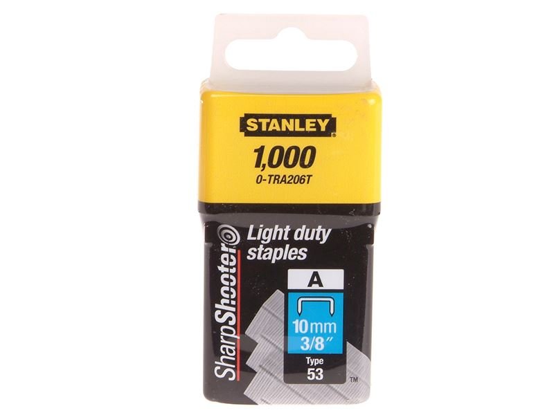 Stanley TRA2 Light-Duty Staple 10mm TRA206T Pack 1000 STA0TRA206T Stanley