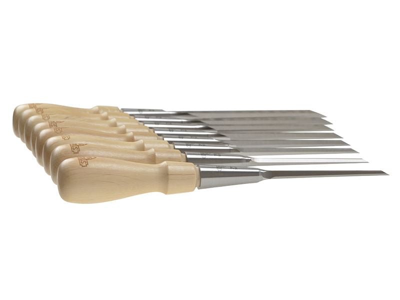 Stanley Sweetheart Socket Chisel Set 8 Piece: 3 6 8 12 15 18 25 & 32mm STA116793 Stanley