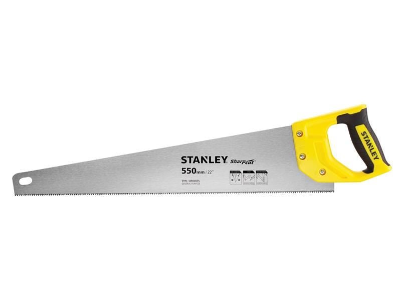 Stanley Sharpcut Handsaw 550mm 22in 7 TPI STA120368 Stanley