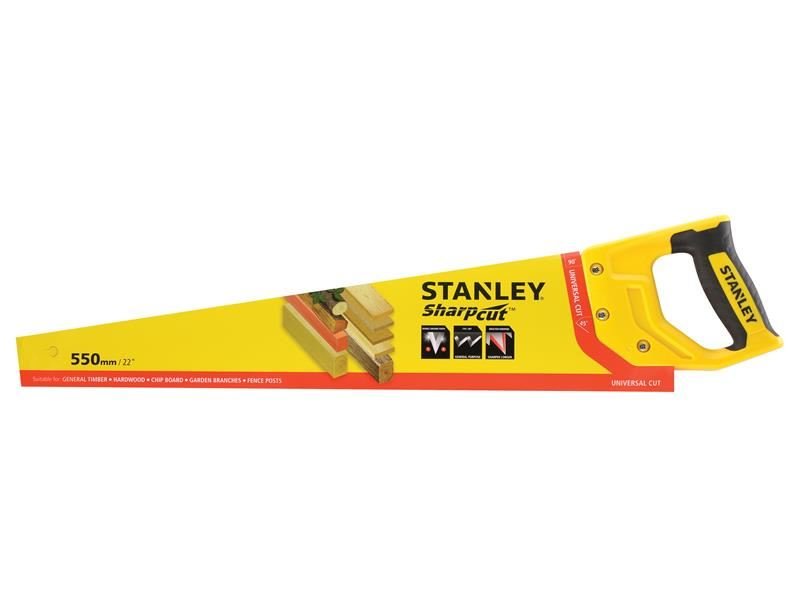Stanley Sharpcut Handsaw 550mm 22in 7 TPI STA120368 Stanley