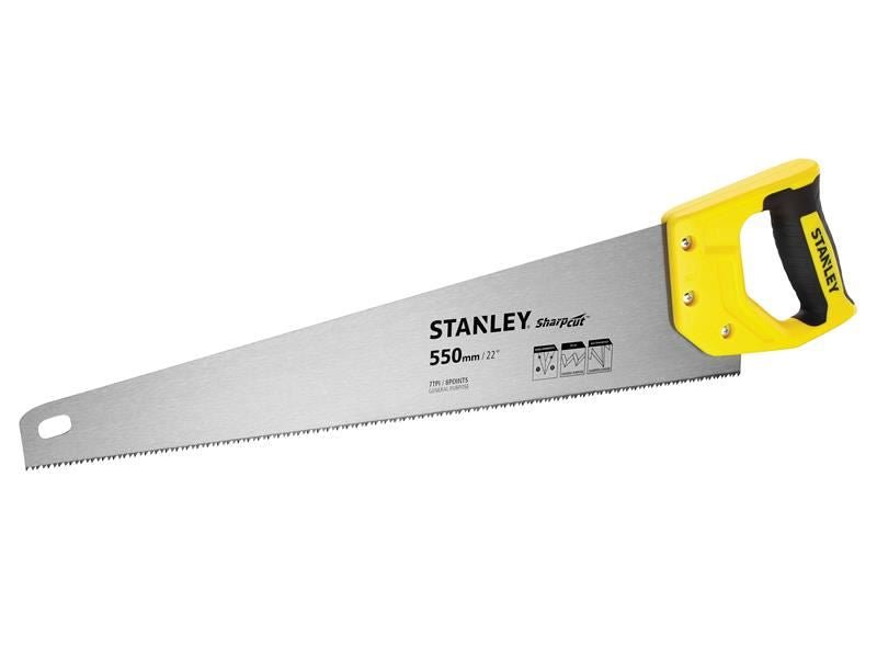 Stanley Sharpcut Handsaw 550mm 22in 7 TPI STA120368 Stanley