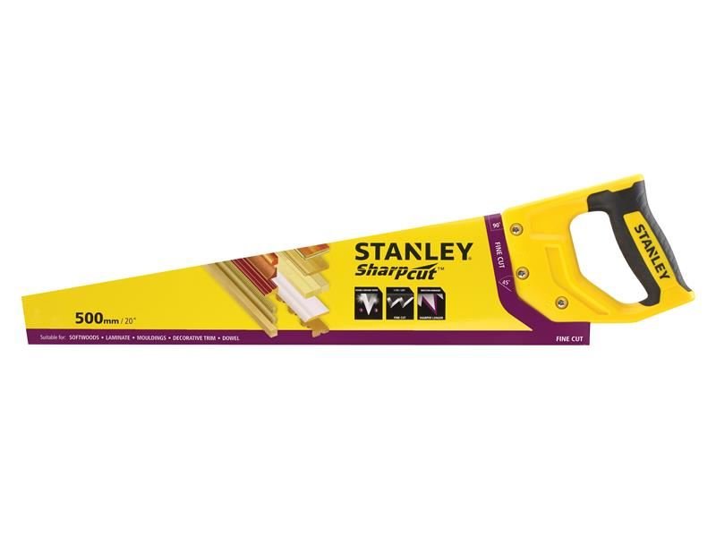 Stanley Sharpcut Handsaw 500mm 20in 11 TPI STA120371 Stanley
