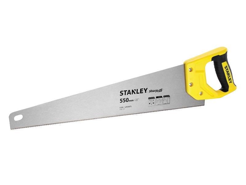 Stanley Sharpcut Handsaw 550mm 22in 11 TPI STA120372 Stanley