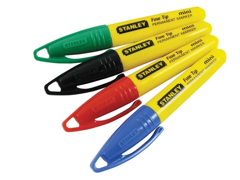Stanley Mini Fine Tip Marker Mixed Colours Tub 72 STA147329 Stanley
