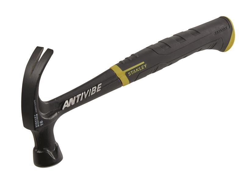 Stanley FatMax AntiVibe All Steel Curved Claw Hammer 450g 16oz STA151275 Stanley