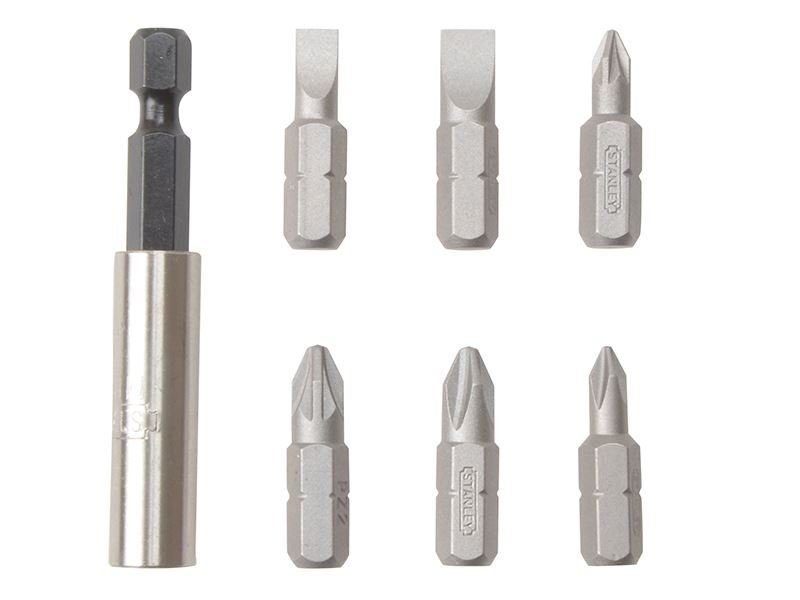 Stanley Slotted/Phillips/Pozidriv Insert Bit Set 7 Piece STA168737 Stanley